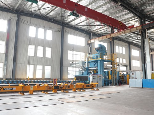 Steel plate pretreatment equipment